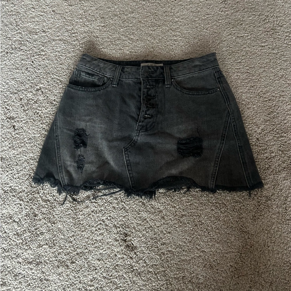We the Free Denim Mini Skirt